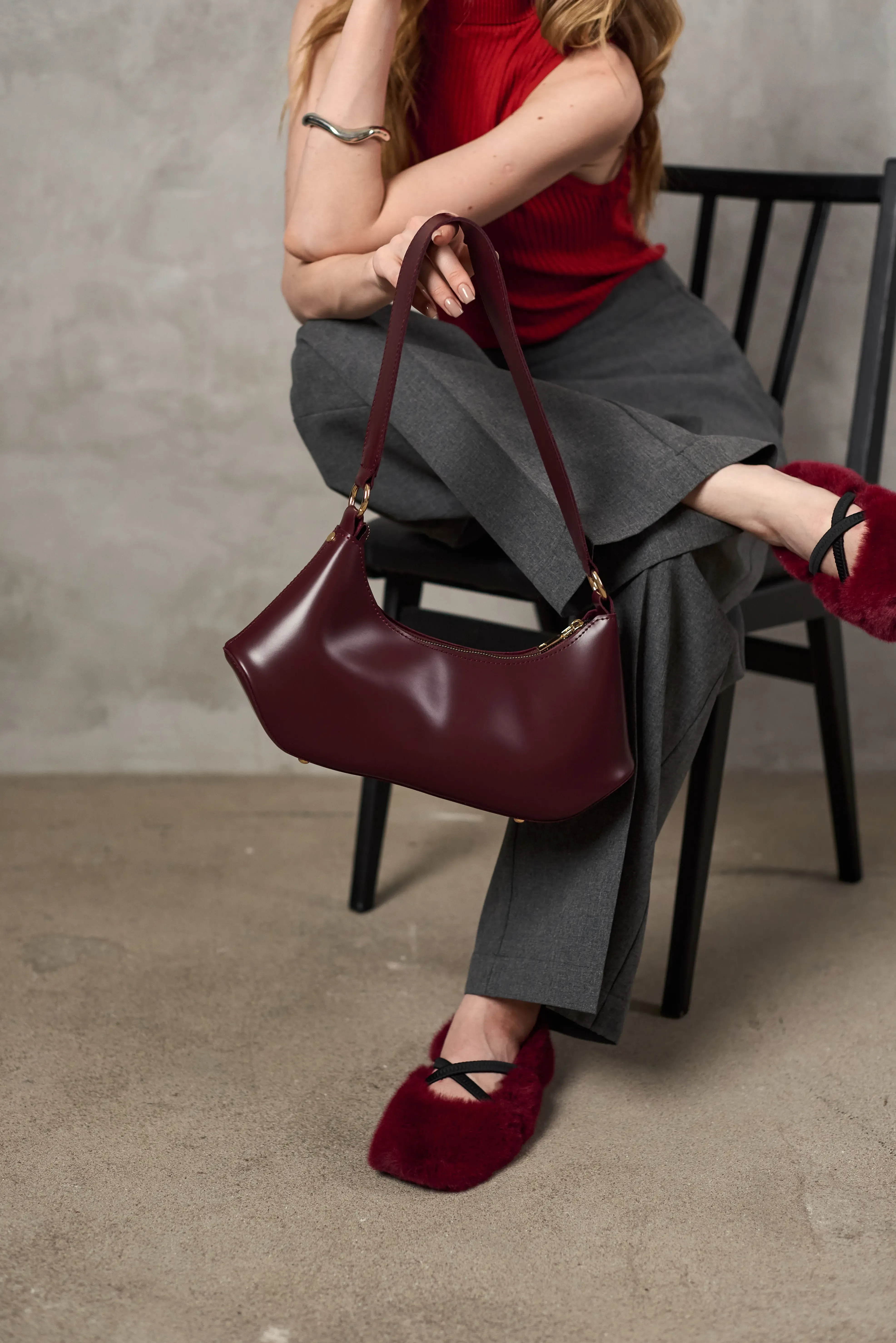 FLOW BAG BURGUNDY